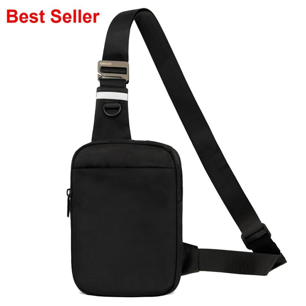 RFID Anti-Theft Sling Bag with Waterproof Nylon, Crossbody Travel Bag